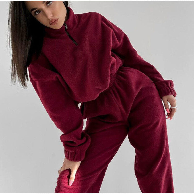 Stylish Red Jogging Suit for Women - Rosie Collection
