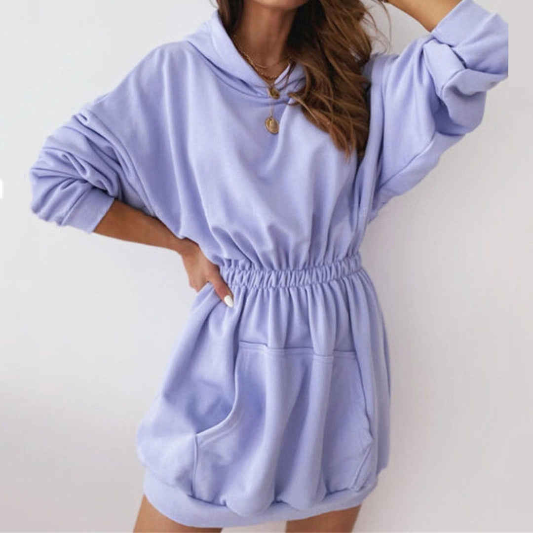 Trendy Kriza Mini Hoodie Dress