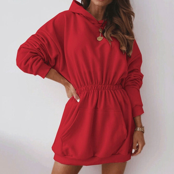 Trendy Kriza Mini Hoodie Dress