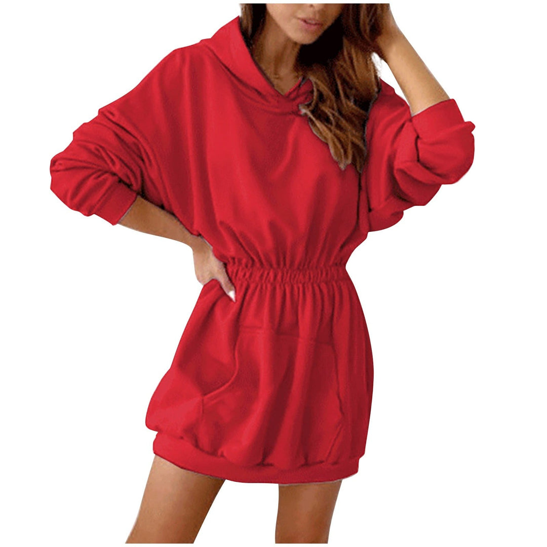 Trendy Kriza Mini Hoodie Dress