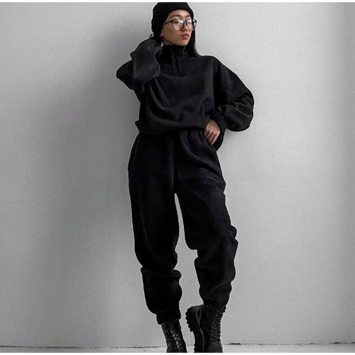 Elegant Black Women's Jogging Suit from Pearl