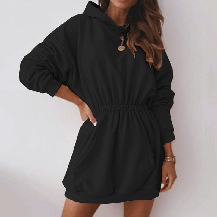 Trendy Kriza Mini Hoodie Dress