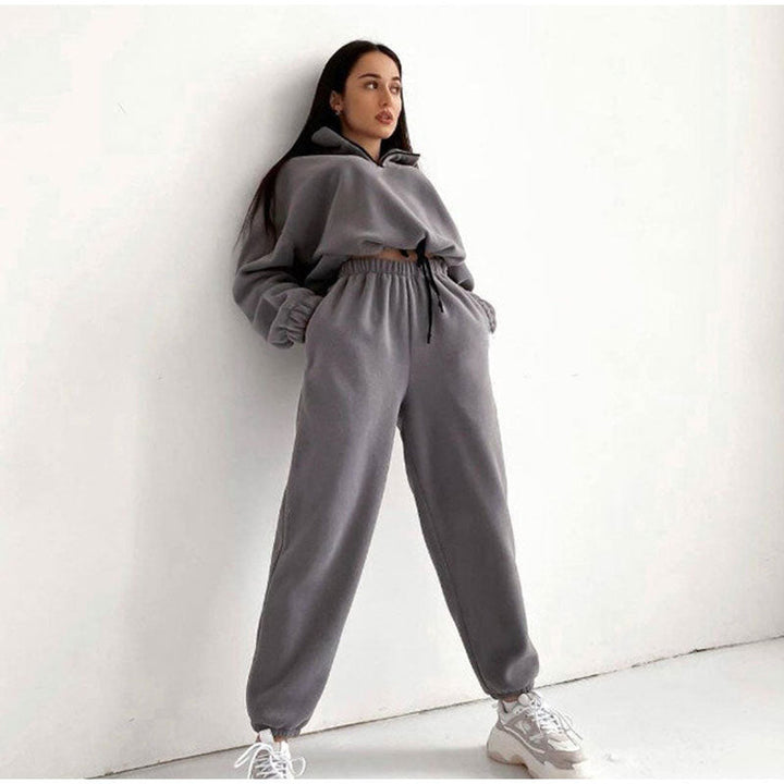 Stylish Grey Jogging Suit for Women - Giselle Collection