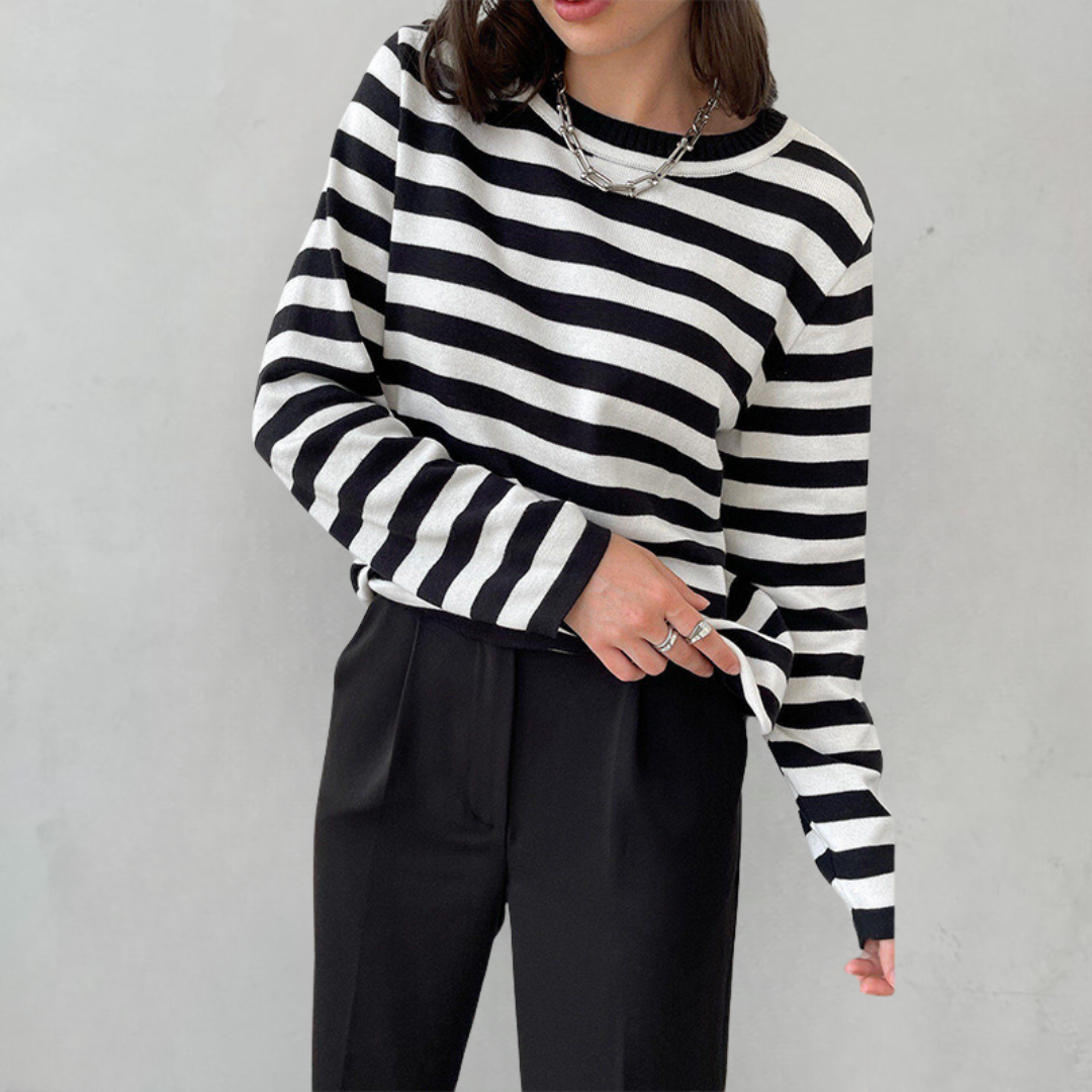 Sophie™ - Striped Knit Sweater