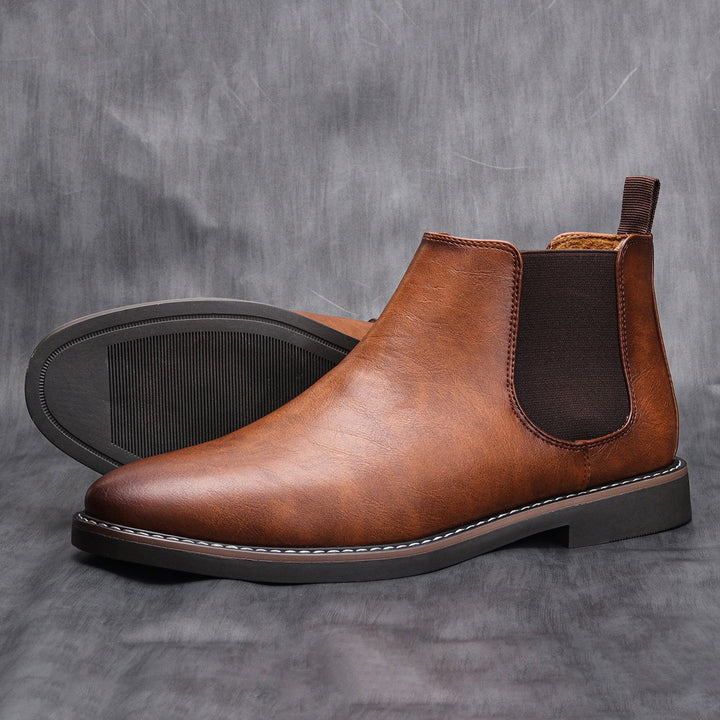 Stylish Chelsea Leather Boots for Men - Gerno