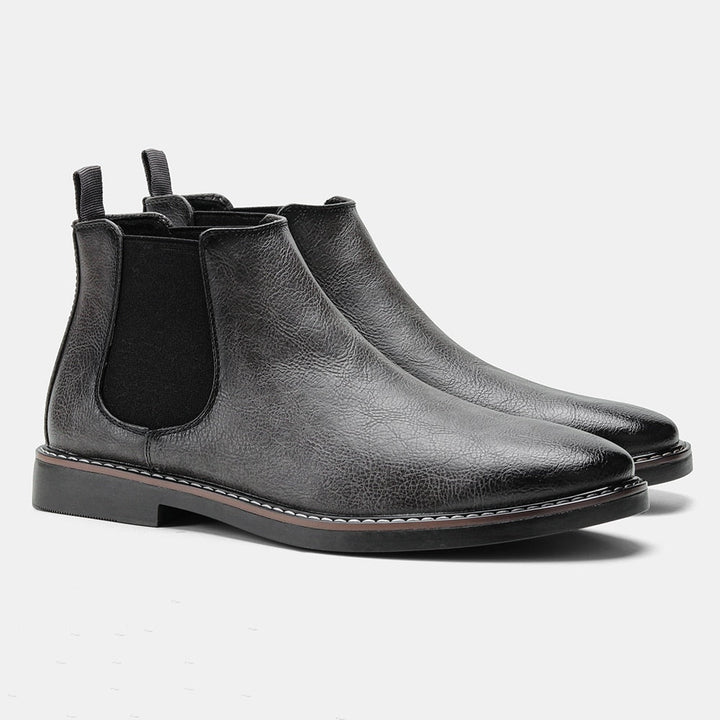 Stylish Chelsea Leather Boots for Men - Gerno