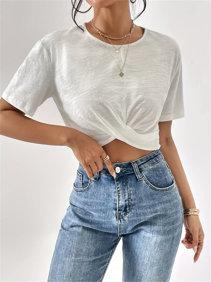 Women's T-Shirt with Unique Cherry Texture