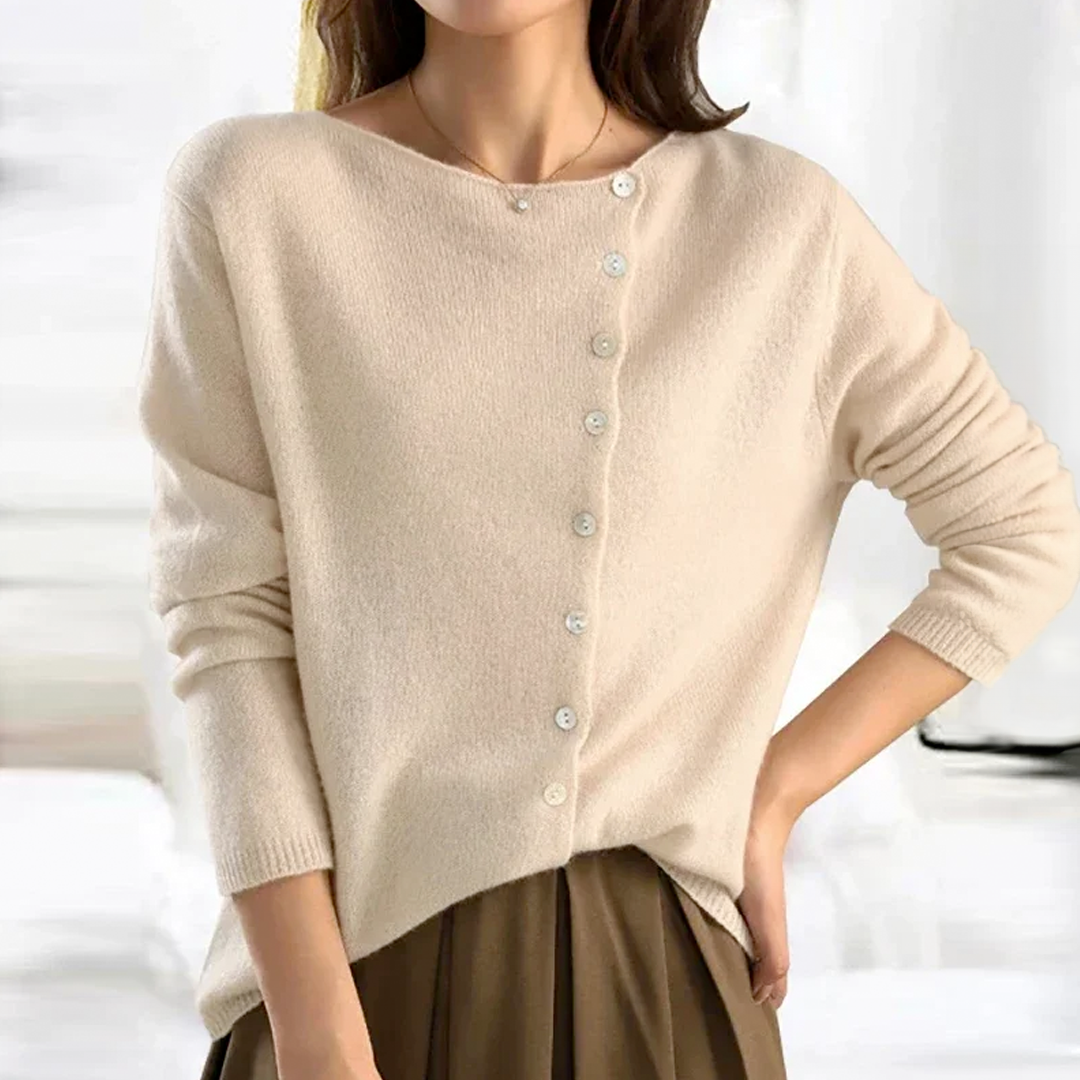 Emma™ - Casual Button Sweater