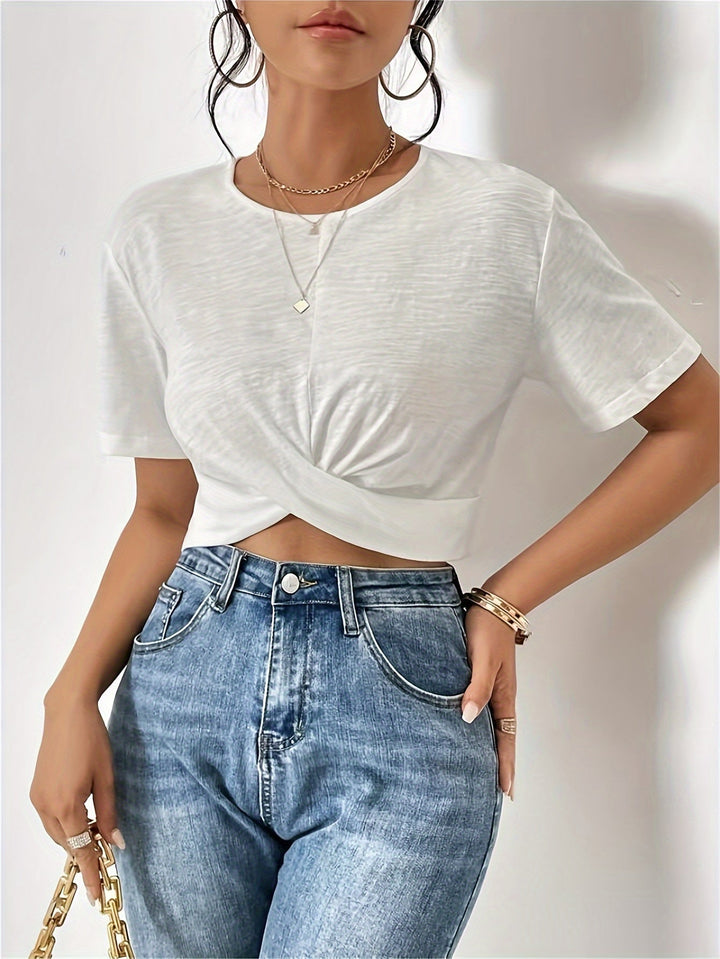 Women's T-Shirt with Unique Cherry Texture