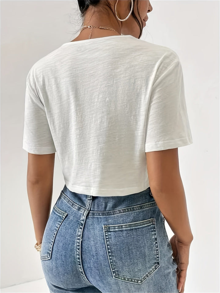 Women's T-Shirt with Unique Cherry Texture