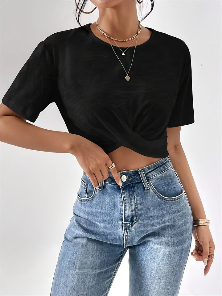 Women's T-Shirt with Unique Cherry Texture