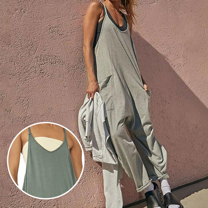 Sarah™ - V-Neck Sling Pocket Jumpsuit