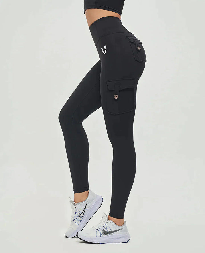 Jeana - Fashionable high-waisted cargo leggings