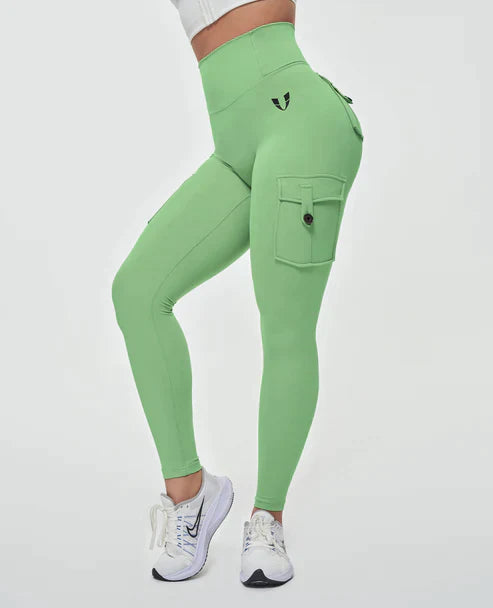 Jeana - Fashionable high-waisted cargo leggings