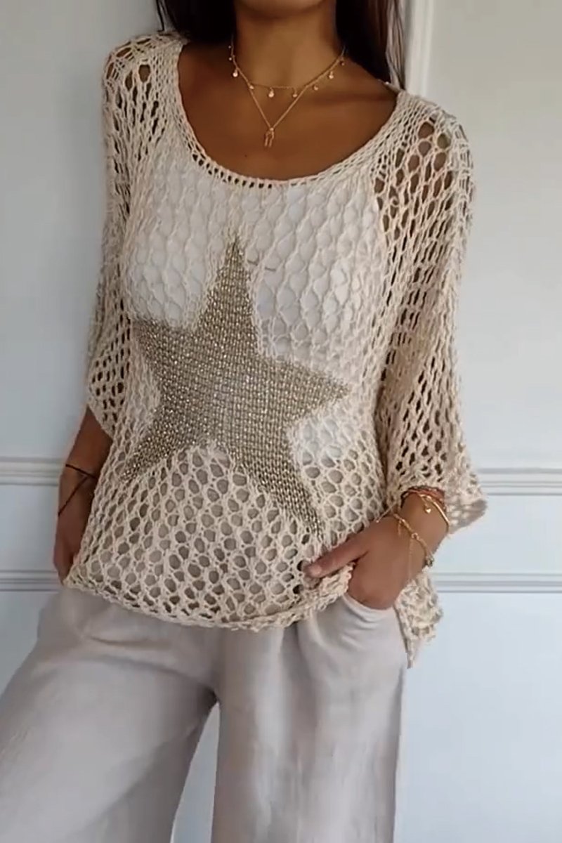 Alice™ - Chic Crochet Knit Top