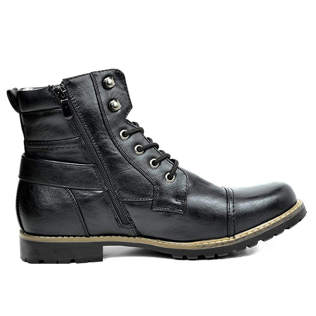 Stylish Genuine Leather Motorcycle Boots - Rhion