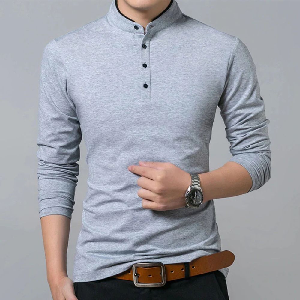 Stylish and colourful men's long-sleeved shirt for a summer look - Reuben