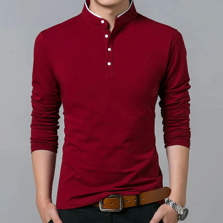 Stylish and colourful men's long-sleeved shirt for a summer look - Reuben