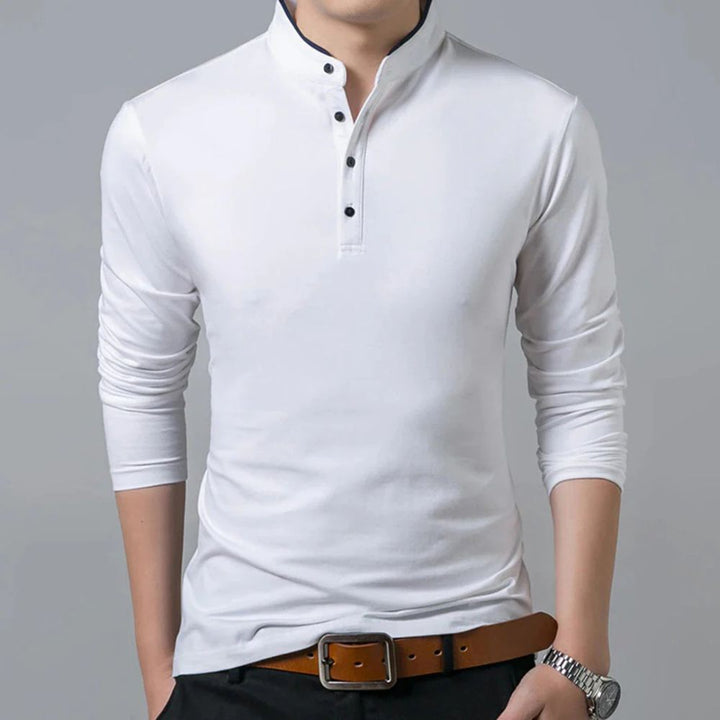 Stylish and colourful men's long-sleeved shirt for a summer look - Reuben