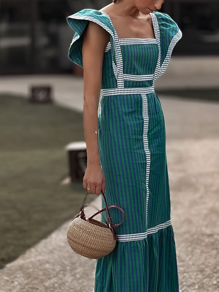 Bianca™ - Elegant Checkered Dress