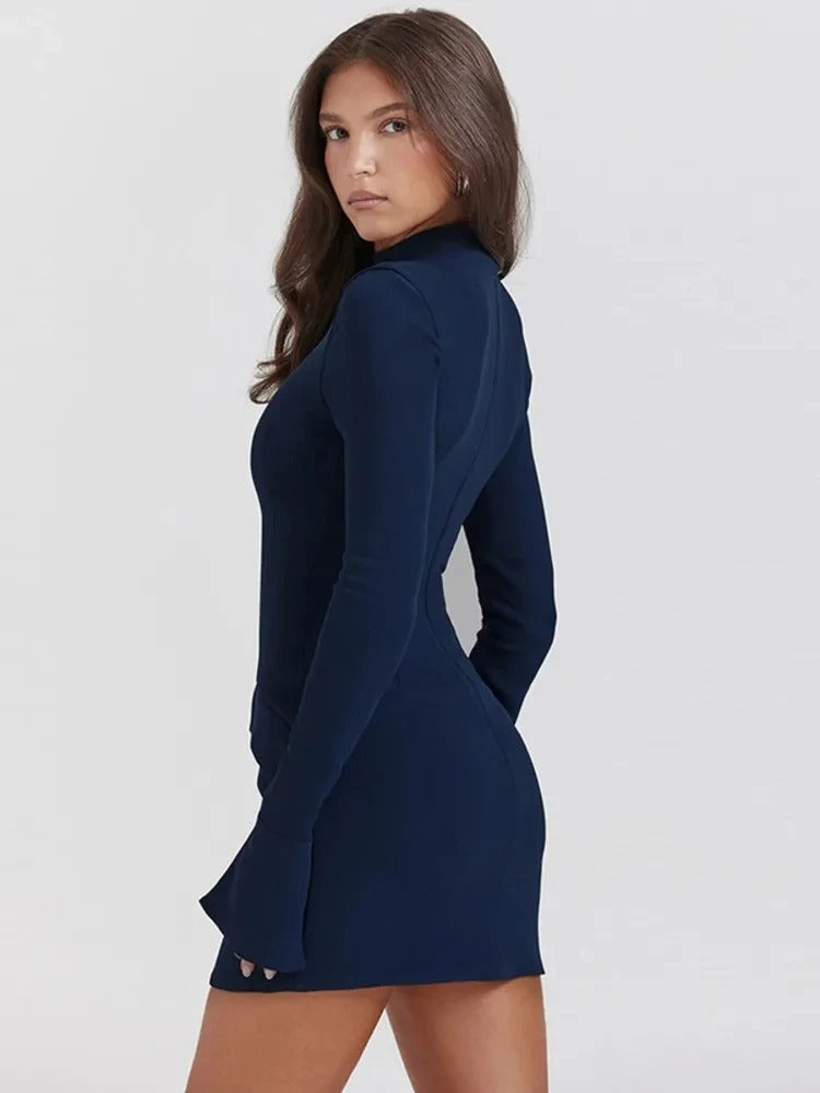 Amelia™ - long Sleeve Mini Dress