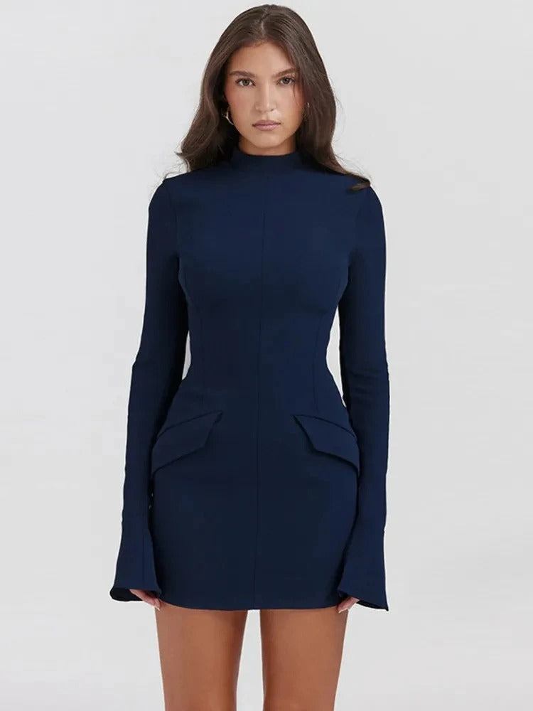 Amelia™ - long Sleeve Mini Dress