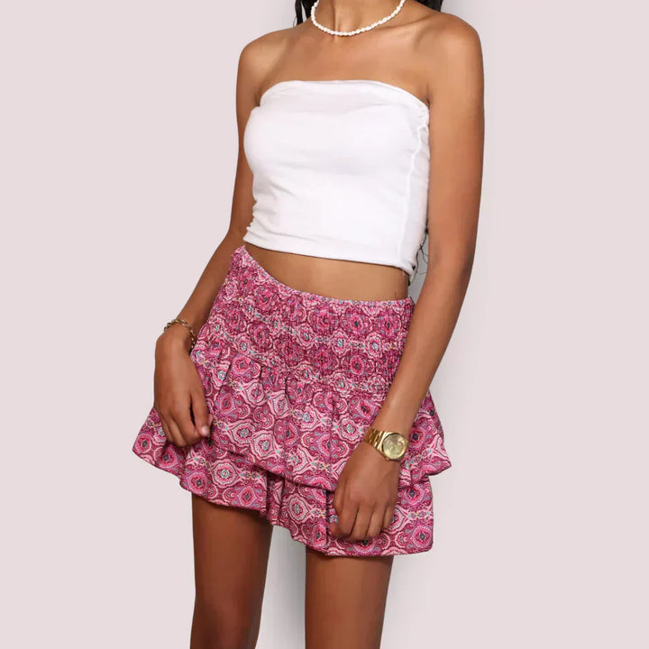 Kerry - Floral print Mini Skirt