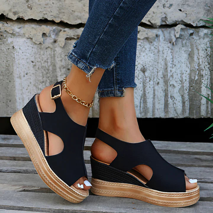 Celeste - Stylish Women's Sandals with Trendy Wedge Heel