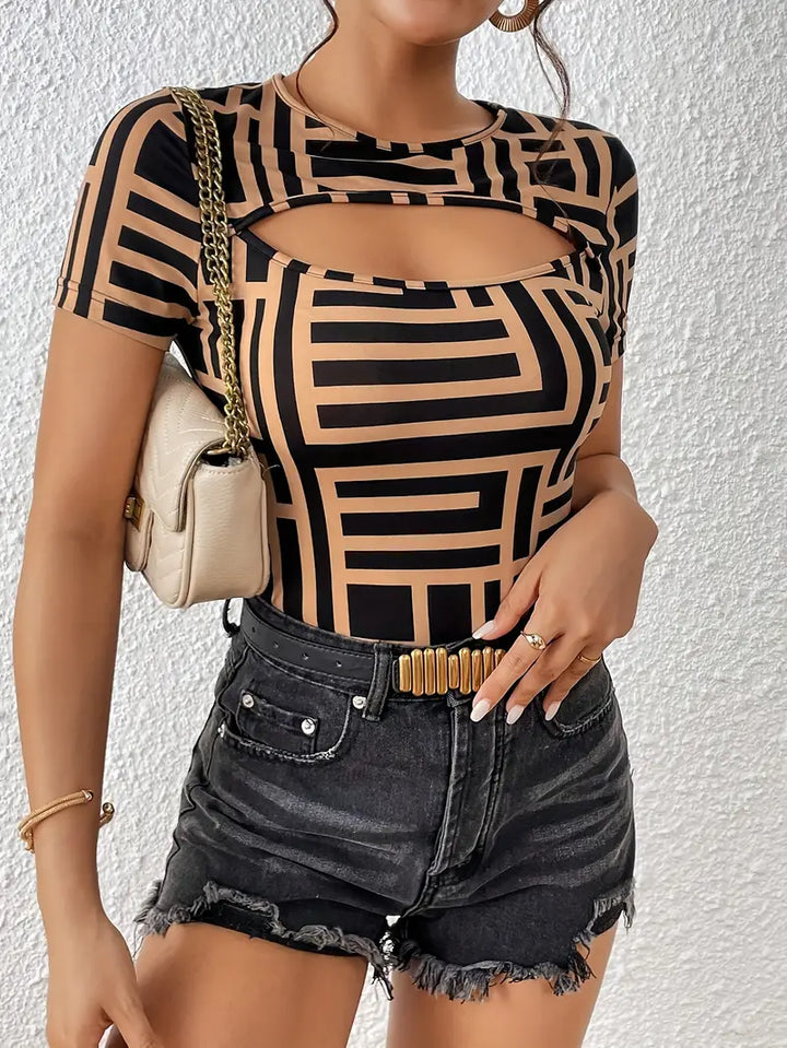 Livia - Elegant T-Shirt with Cut-Out for Summer for Women