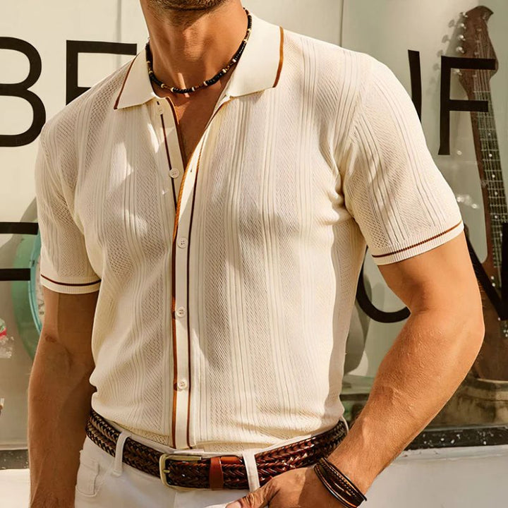Stylish and timeless men's ice silk summer polo shirt - Gaart