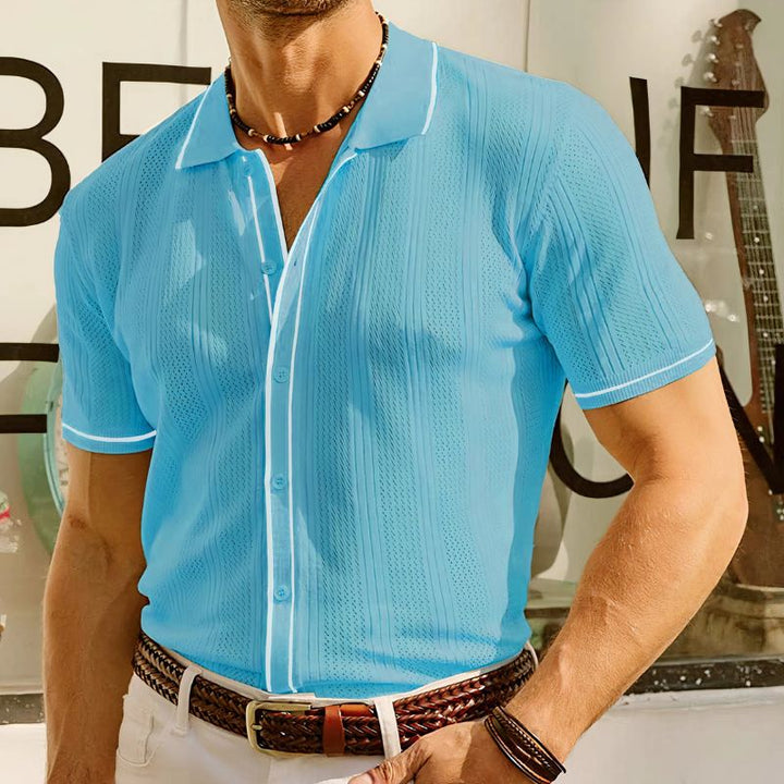Stylish and timeless men's ice silk summer polo shirt - Gaart
