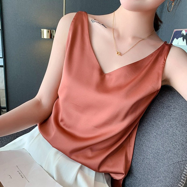 Trina - Luxury Silky Tanktop for Women with Elegant Style