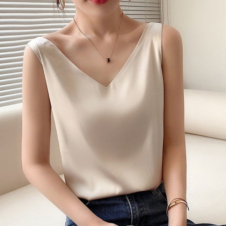 Trina - Luxury Silky Tanktop for Women with Elegant Style