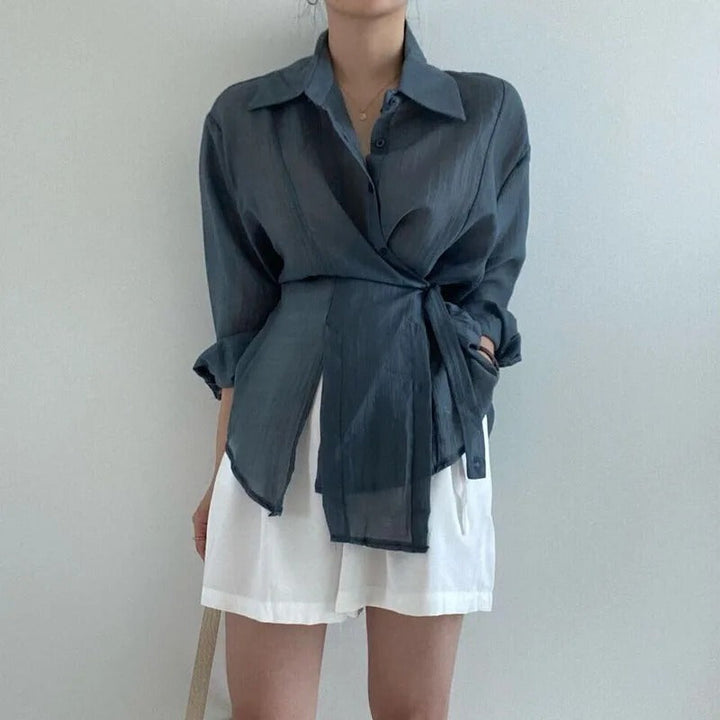 Aurora - Elegant and Comfortable Long Sleeve Blouse for Women