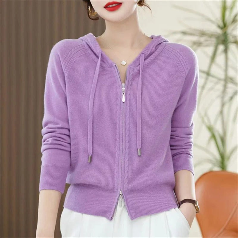 Stylish Cashmere Hoodie Sweater by Alice - Perfect for any occasion!