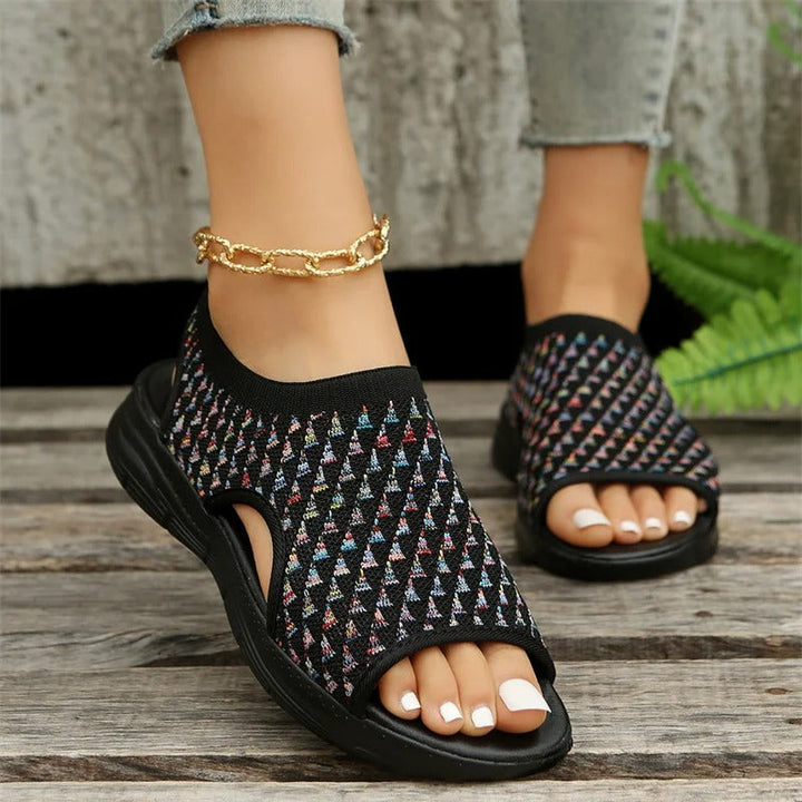 Phoebe - Trendy Open-Toe Casual Sandals for Effortless Style