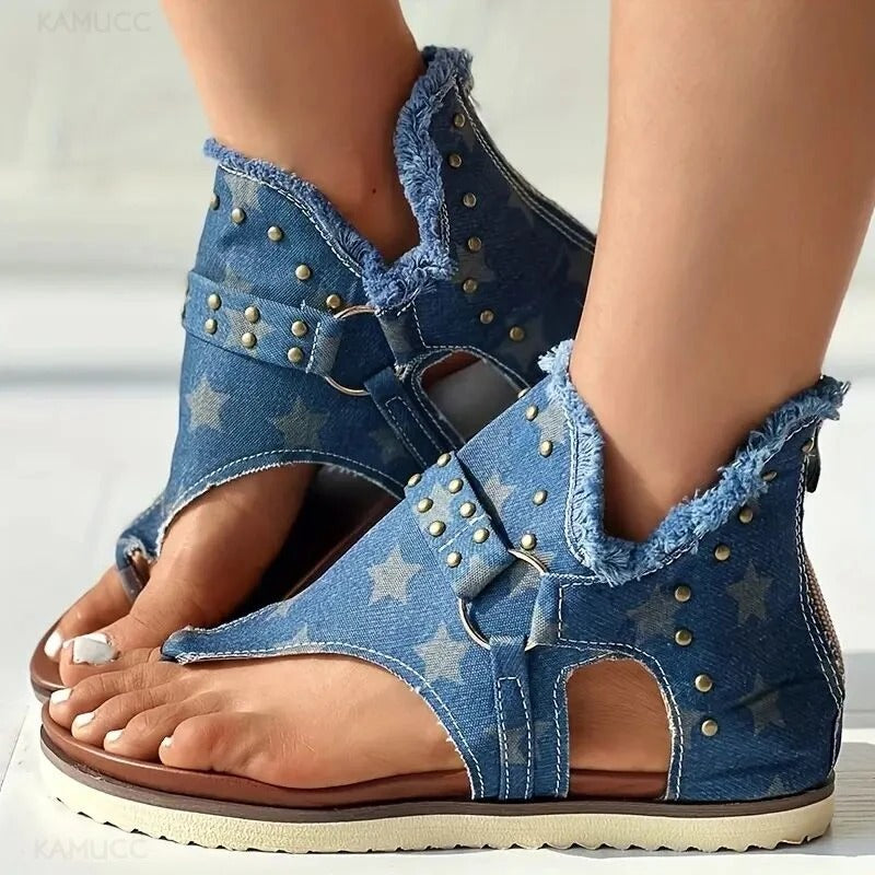 Ida - Trendy Casual Denim Sandals for Women