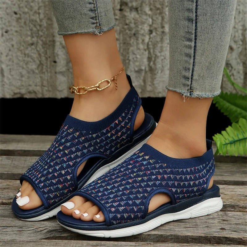 Phoebe - Trendy Open-Toe Casual Sandals for Effortless Style