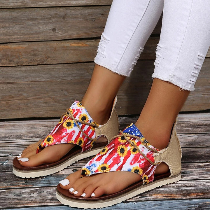 Josephine - Elegant patterned sandals