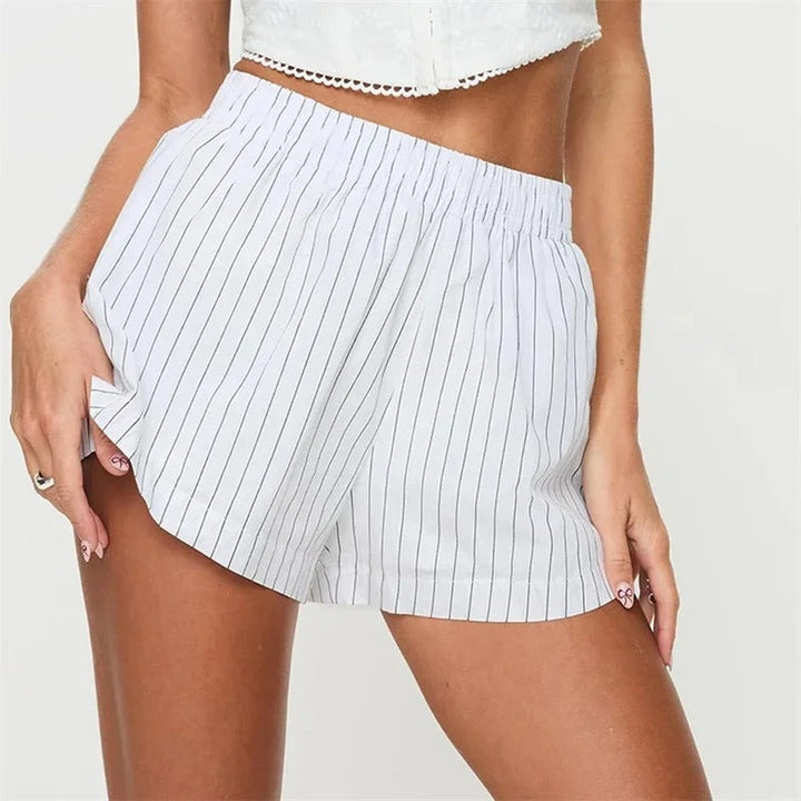 Mila - Elegant and Luxurious Striped Boxer Shorts for Women with Unparalleled Comfort