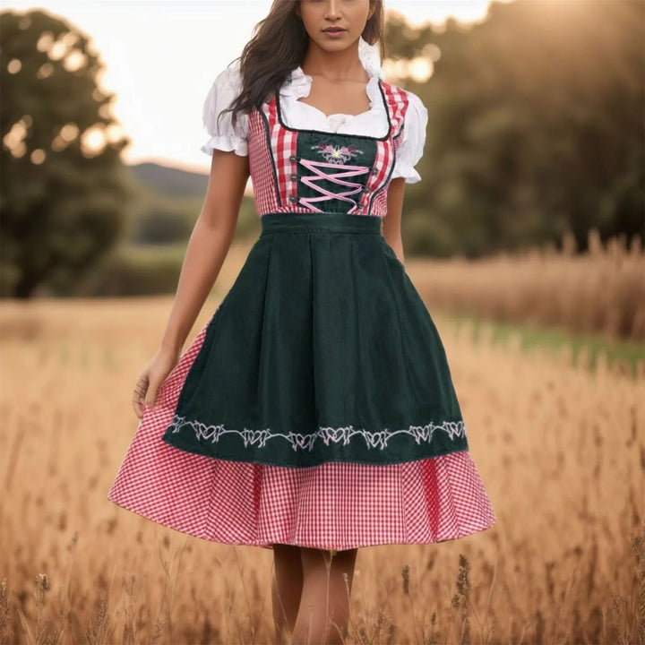 Marnie - Stylish Checkered Dirndl for Oktoberfest Celebrations