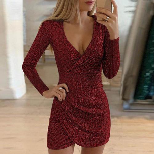 Desyre - Sparkling Glitter Mini Party Dress