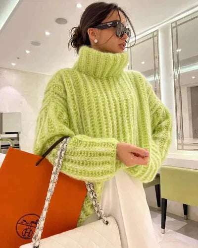 Alexandra - Luxe Downy Turtleneck for a Sophisticated Look
