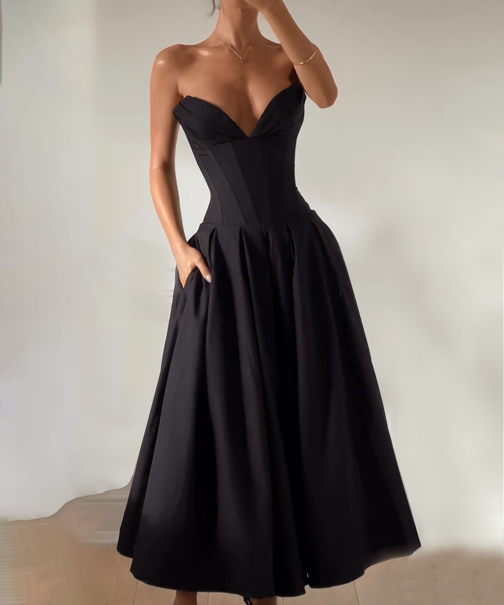 Caitlin™ - Black Gown Dress