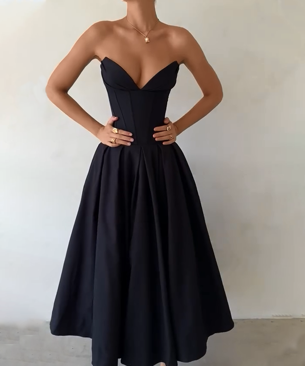 Caitlin™ - Black Gown Dress