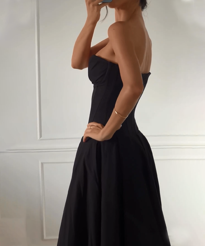 Caitlin™ - Black Gown Dress