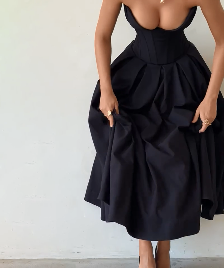 Caitlin™ - Black Gown Dress