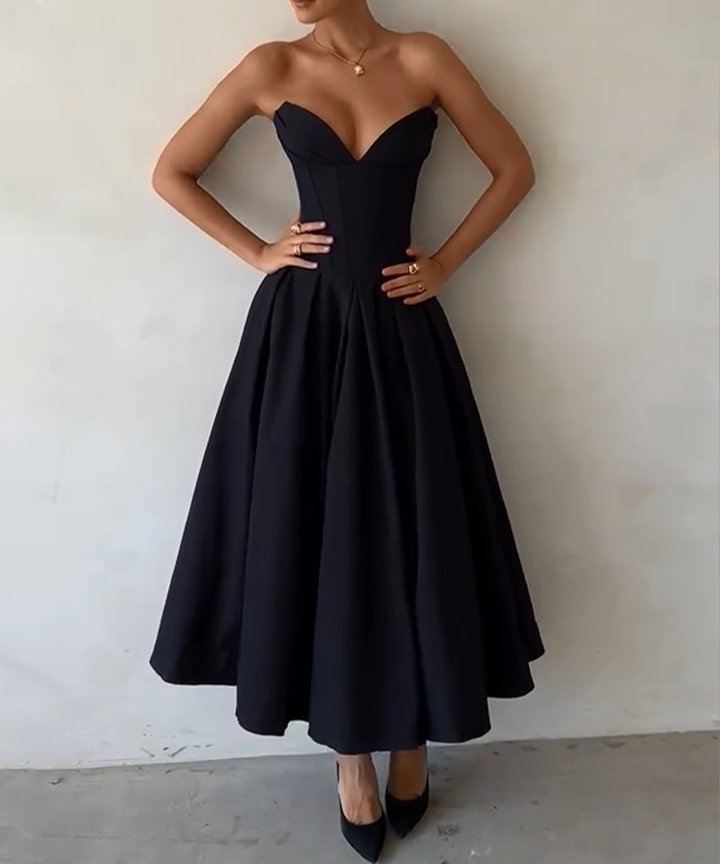 Caitlin™ - Black Gown Dress